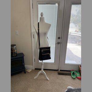 Italian Black Patent Leather Handbag